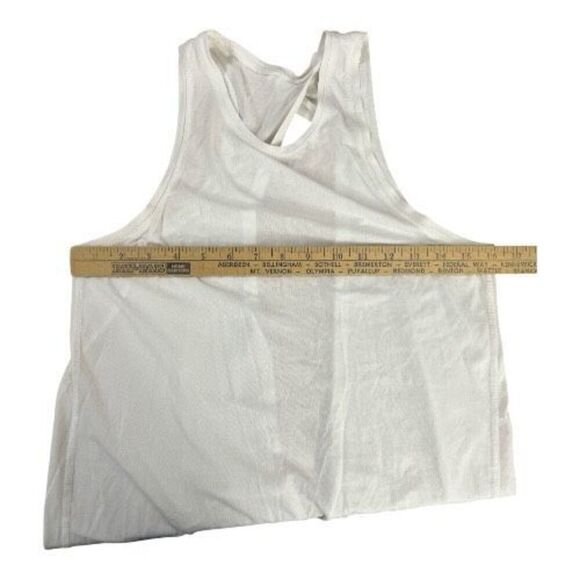Lululemon White Workout Tank Top Sleeveless Athletic Cross Back Women Size S - Picture 6 of 9